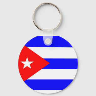 Cuba Flag Keychain