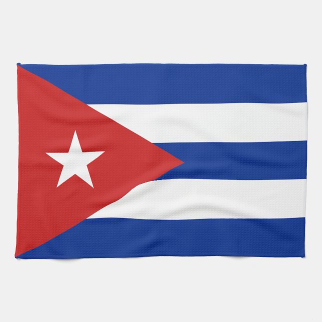 Cuba Flag Kitchen Towel (Horizontal)