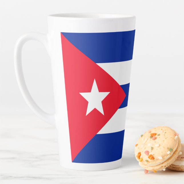 Cuba flag latte mug (In Situ)