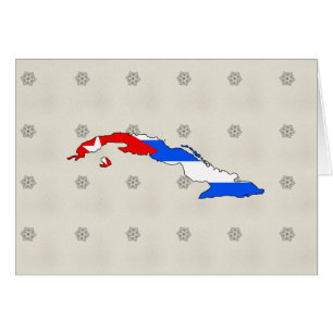 Cuba Flag Map full size