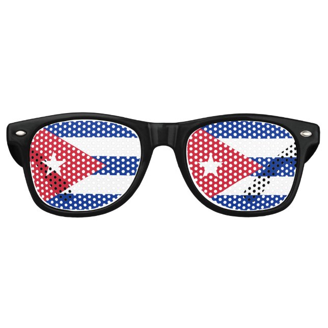 Cuba flag Party Sunglasses (Front)