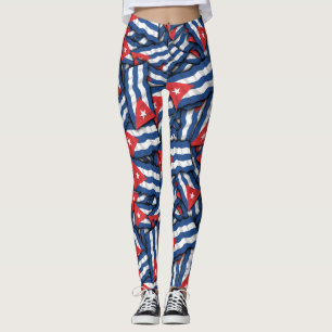 Cuba Flag Pattern Leggings