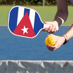 Cuba Flag Pickleball Paddle
