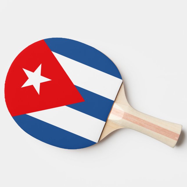 Cuba Flag Ping Pong Paddle (Side)