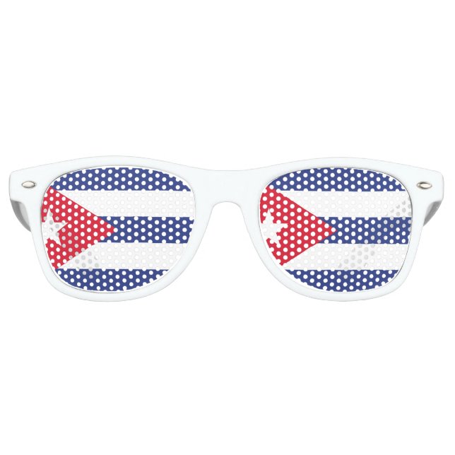 Cuba Flag Retro Sunglasses (Front)