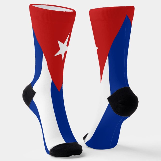 Cuba Flag Socks (Angled)