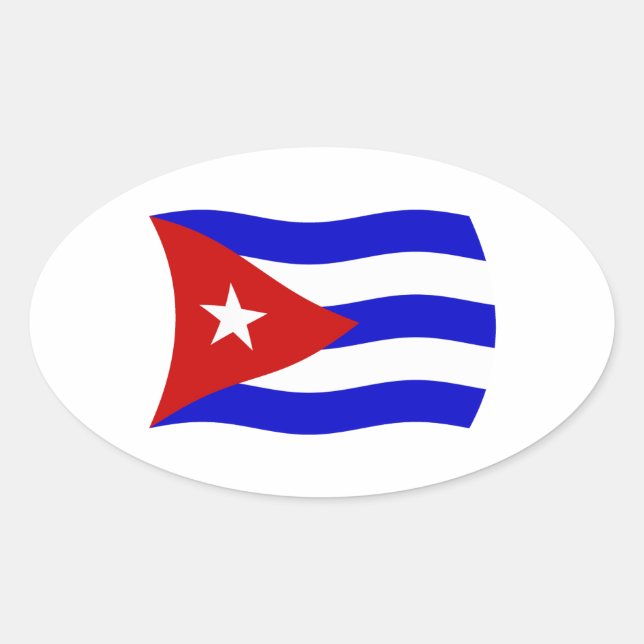 Cuba Flag Sticker (Front)