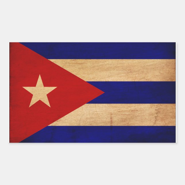 Cuba Flag Sticker (Front)