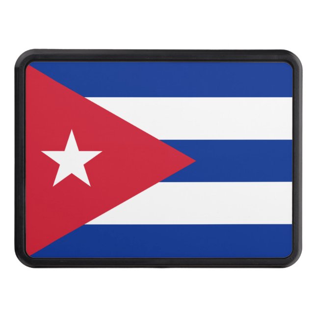 Cuba Flag Trailer Hitch Cover (Front)