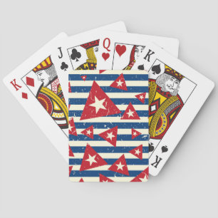 Cuba Flag Vintage Minimal Backpack Playing Cards