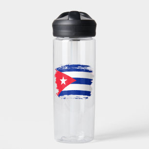 Cuba flag water bottle