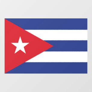 Cuba Flag Window Cling