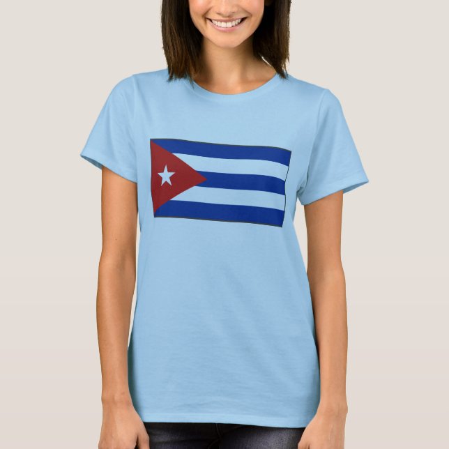 Cuba Flag x Map T-Shirt (Front)