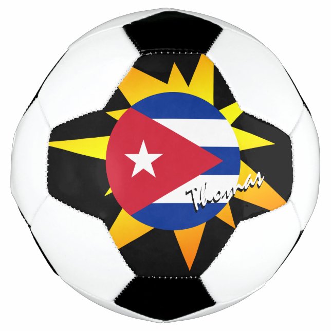 Cuba Football & Cuban Flag / BANG Soccer Ball (Front)
