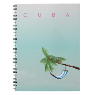 Cuba Hammock Vintage style vacation print. Notebook