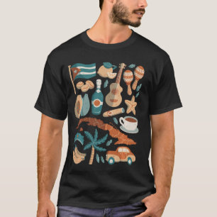 Cuba Havana Cigar Rum Caribbean Rumba Colonial T-Shirt