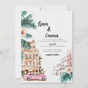 Cuba Havana Faire-part de mariage destination mari