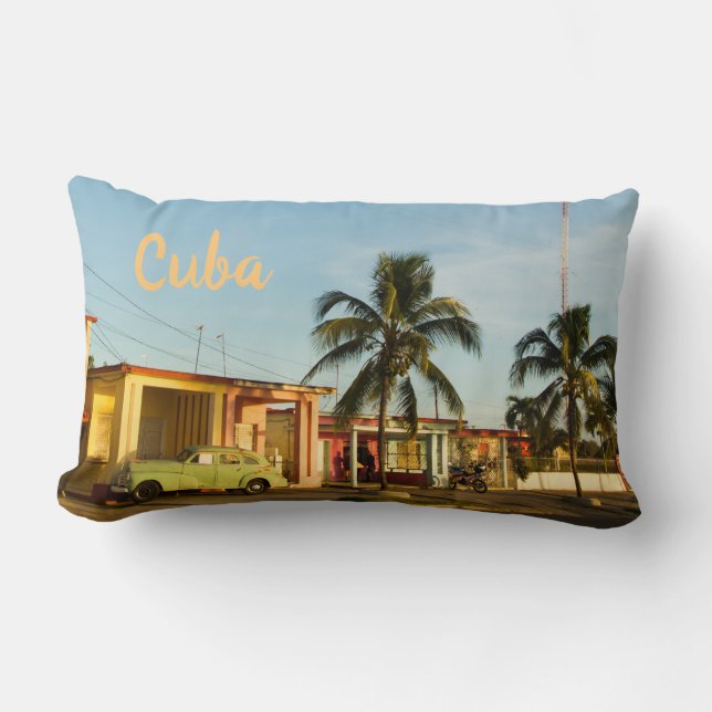 Cuba Havana Lumbar Pillow (Front)