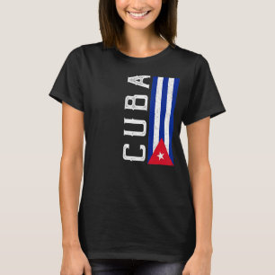 Cuba Heritage Pride Country Support Cuban Flag T-Shirt
