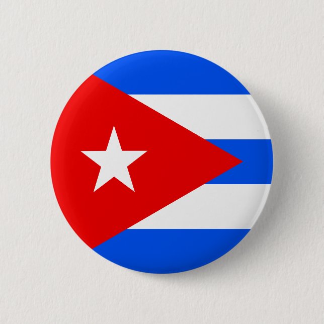 Cuba High quality Flag 2 Inch Round Button (Front)