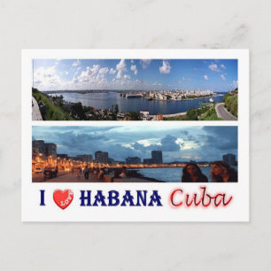 Cuba - I Love Havana - Postcard