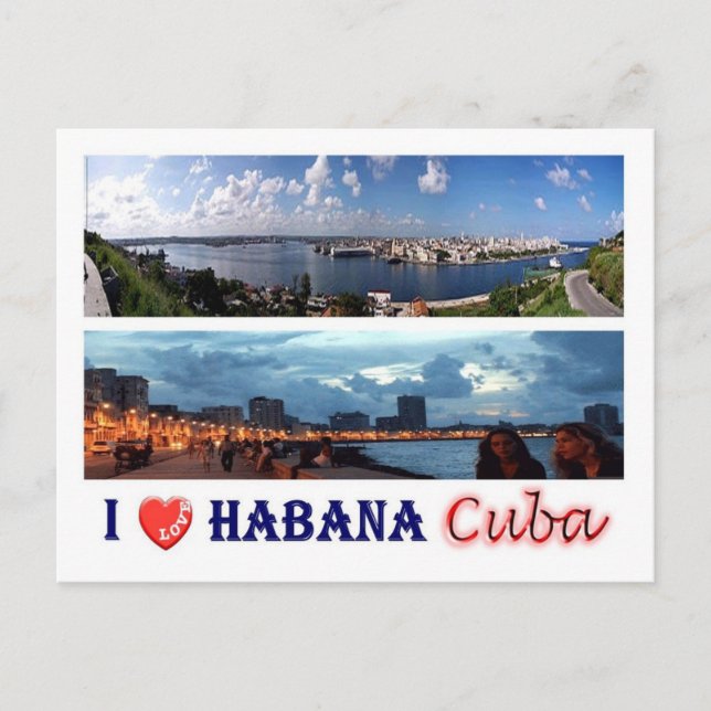 Cuba - I Love Havana - Postcard (Front)