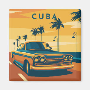 Cuba Illustration Magnet