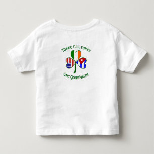 Cuba Ireland USA Shamrock Flag Personalized  Toddler T-shirt