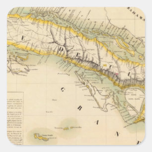 Cuba Jamaica 67 Square Sticker