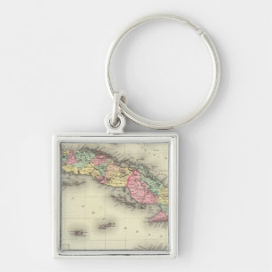 Cuba, Jamaica And Puerto Rico Keychain