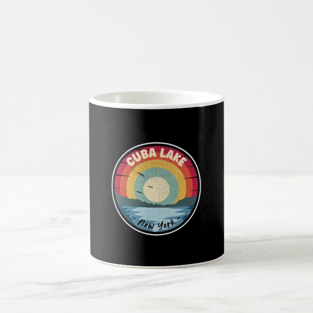 Cuba Lake New York Colourful Scene Coffee Mug (Center)