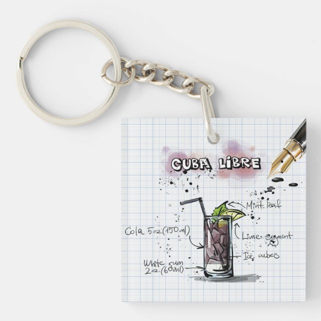 Cuba Libre Acrylic Keychain (Front)