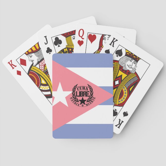 Cuba Libre Motto Laurels Playing Cards (Back)