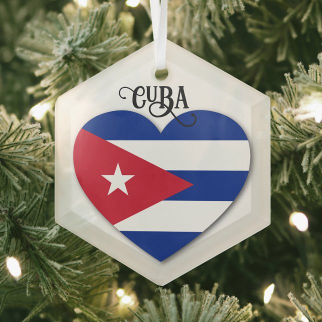 Cuba Love Glass Ornament (Insitu)