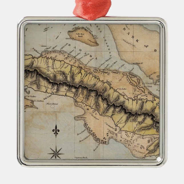 Cuba Metal Ornament (Front)