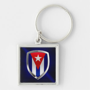 Cuba Mettalic Emblem Keychain