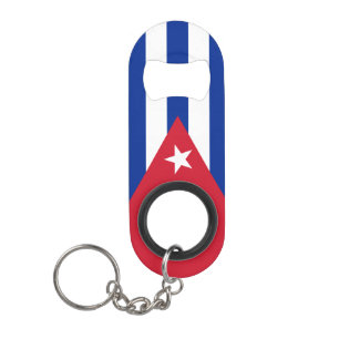 Cuba National Flag Patriotic Keychain Bottle Opener