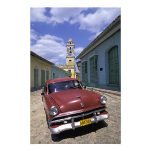 Cuba, old colonial village of Trinidad. Photo Print