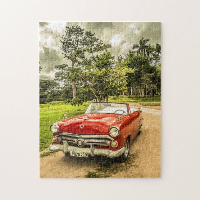 Cuba Oldtimer Classic Car Jigsaw Puzzle (Vertical)