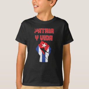 Cuba Patria Y Vida - T-shirt enfant pavillon cubai