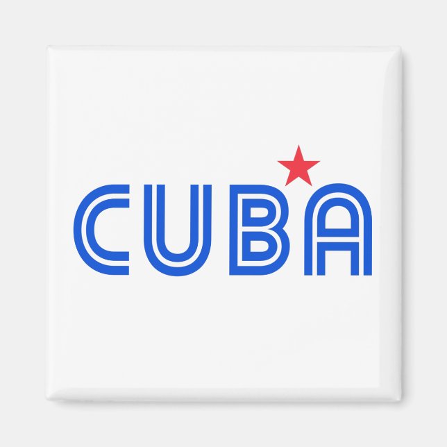 Cuba Retro  Magnet (Front)