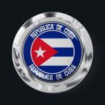 Cuba Round Emblem 3 Inch Round Button<br><div class="desc">Cuba Round Emblem</div>
