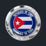 Cuba Round Emblem 3 Inch Round Button<br><div class="desc">Cuba Round Emblem</div>