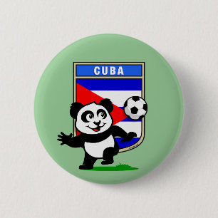 Cuba Soccer Panda 2 Inch Round Button