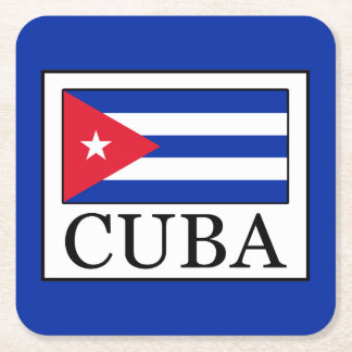 Cuba Square Paper Coaster