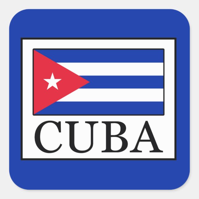 Cuba Square Sticker (Front)