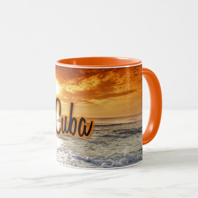 Cuba sunset mug (Front Right)