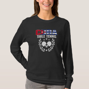 Cuba Table Tennis Cuban Ping Pong Team Supporter T-Shirt