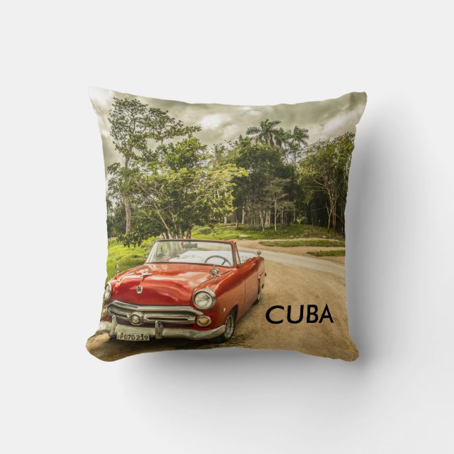 Cuba Throw Pillow (Front)