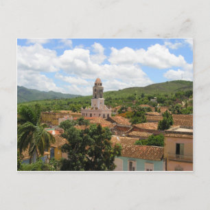 Cuba Town View Postcard